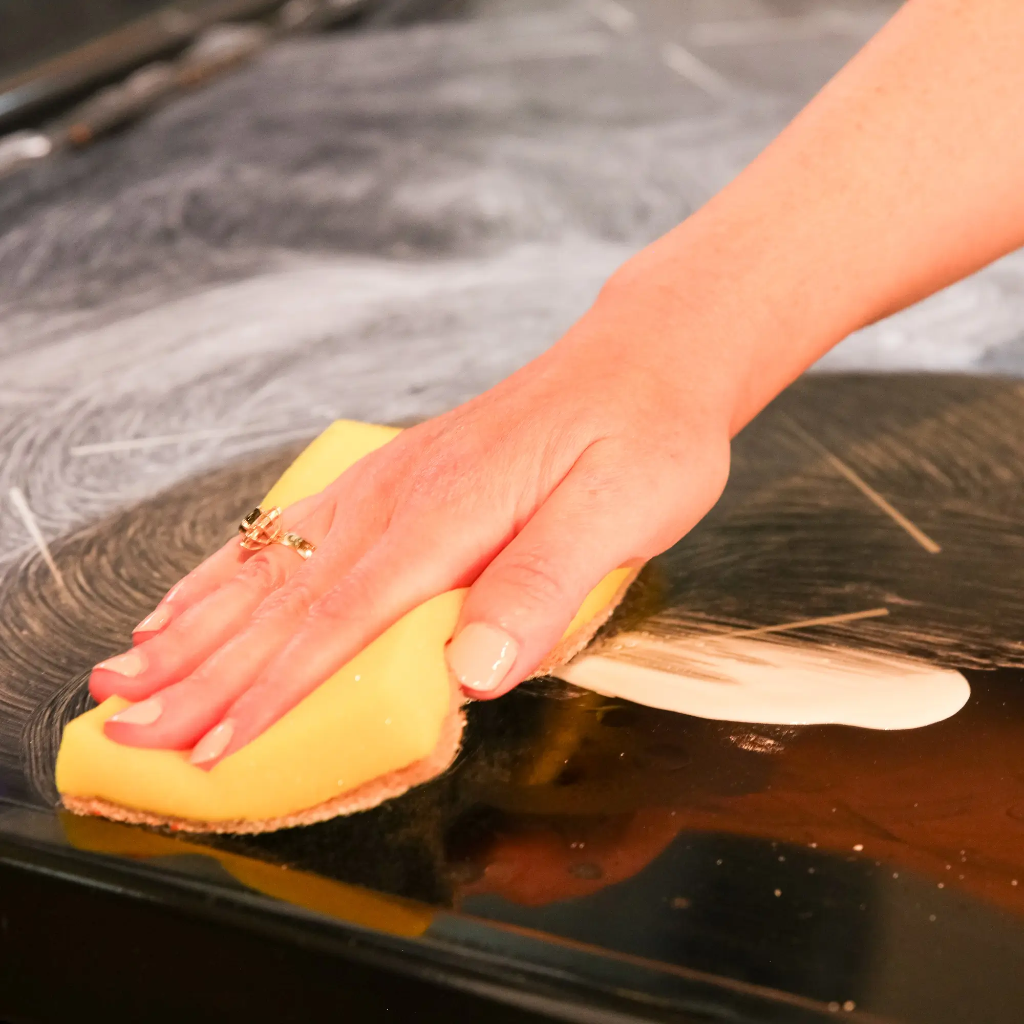White, Green, & Walnut Cleaning Pads | Scrubbing Sponges - Image 3
